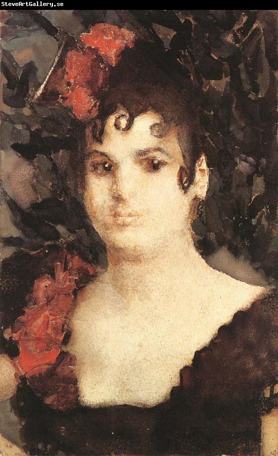 Mikhail Vrubel Portrait of Tatyana Liubatovich as carmen